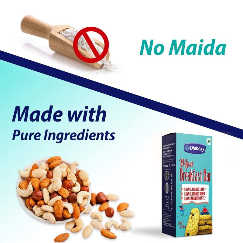 Diabexy Mini Breakfast Bars- 100gms Diabexy Mini Breakfast Bars- 100gms